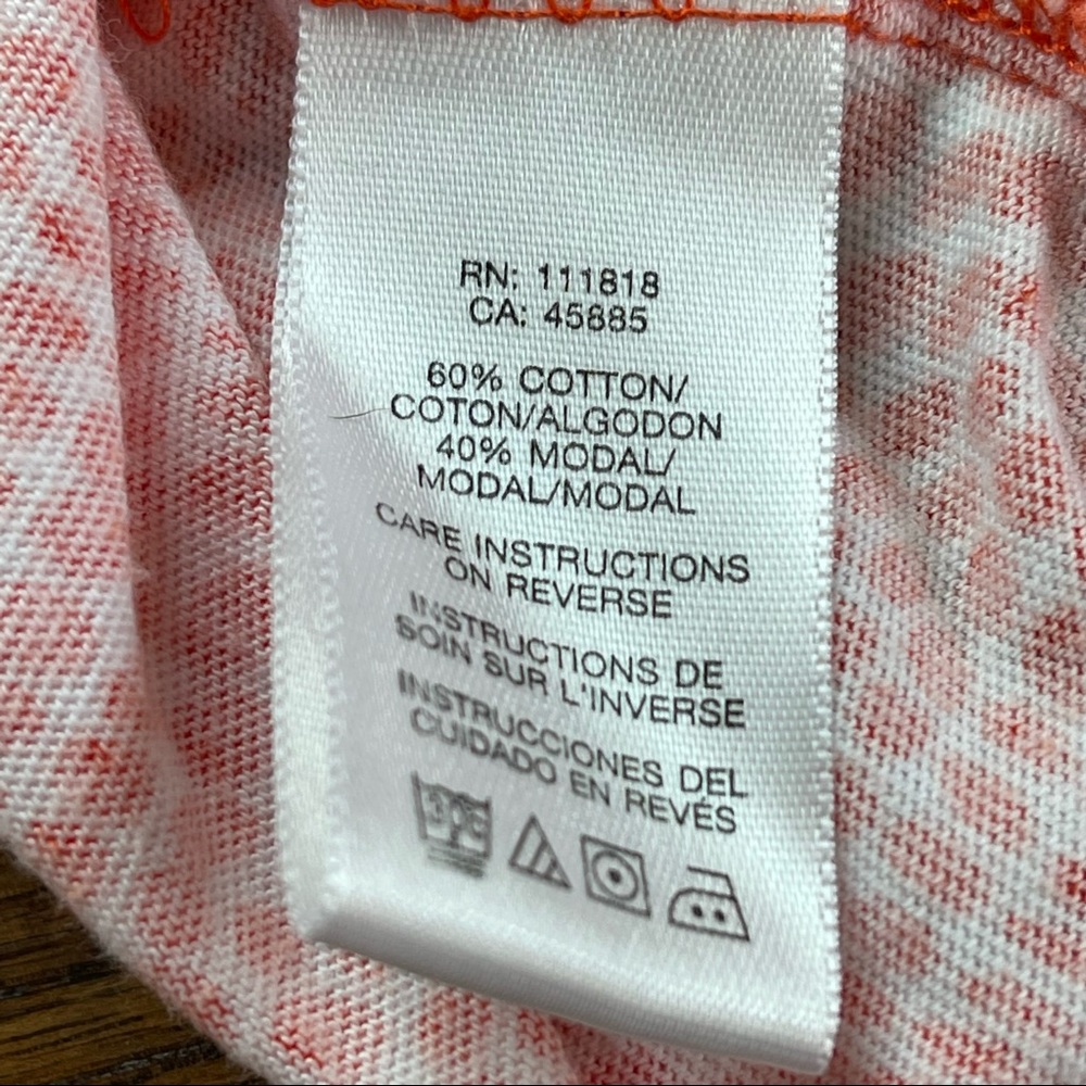 MICHAEL Michael Kors orange & white tiered tank top size medium - Picture 15 of 15